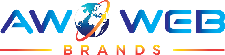 AWO Web Brands company logo, inspired by global clients and positive results.